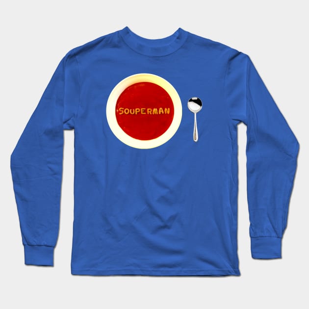 Souperman Long Sleeve T-Shirt by Corey Branchflower